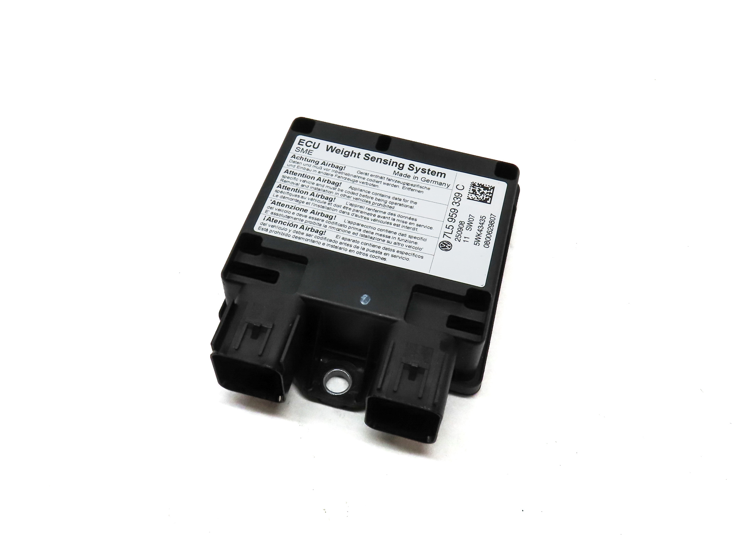 2009 PORSCHE CAYENNE (957) FRONT RIGHT PASSENGER OCCUPANCY SENSOR MODULE — exact item pictured